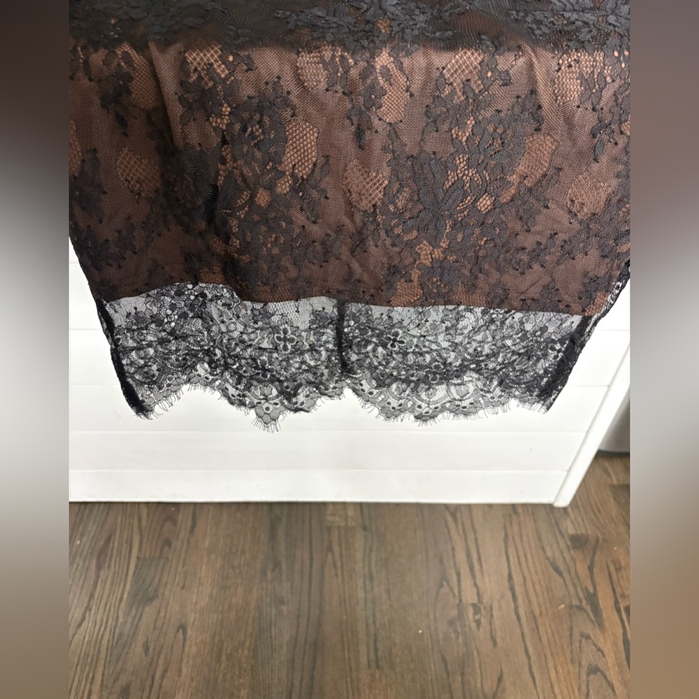 ARIELLA & AYANA | Black Luxe Lace Spaghetti Strap Midi Dress | Women’s Size S - Picture 11 of 17